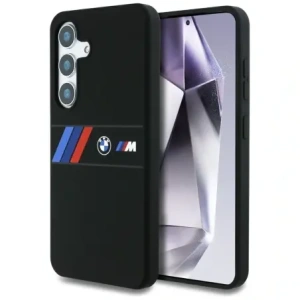 Hurtownia GSM - BMW Szilikon Középső Trikolor Csíkok MagSafe Samsung Galaxy S25 fekete - BMW810 - {ean13} - Hurt
