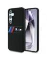 Wholesale BMW Silicone Middle Tricolor Stripes MagSafe Samsung Galaxy S25 black - BMW810 - {ean13} - Hurt