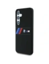 Wholesale BMW Silicone Middle Tricolor Stripes MagSafe Samsung Galaxy S25 black - BMW810 - {ean13} - Hurt