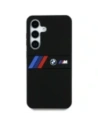 Wholesale BMW Silicone Middle Tricolor Stripes MagSafe Samsung Galaxy S25 black - BMW810 - {ean13} - Hurt