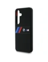 Wholesale BMW Silicone Middle Tricolor Stripes MagSafe Samsung Galaxy S25 black - BMW810 - {ean13} - Hurt