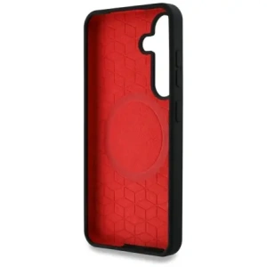 Hurtownia GSM - Etui BMW silikonové střední trikolorové pruhy MagSafe pro Samsung Galaxy S25 černé - BMW810 - {ean13} - Hurt