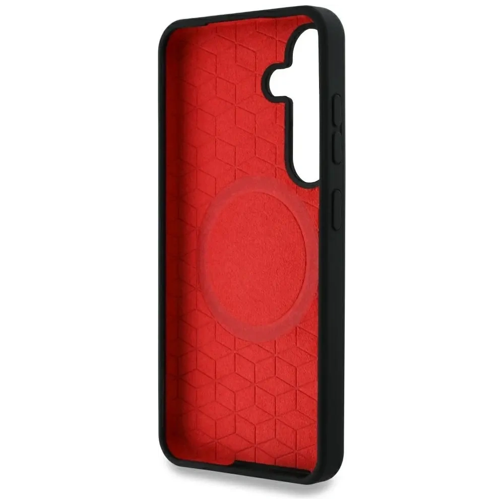 Hurtownia GSM - Etui BMW silikonové střední trikolorové pruhy MagSafe pro Samsung Galaxy S25 černé - BMW810 - {ean13} - Hurt