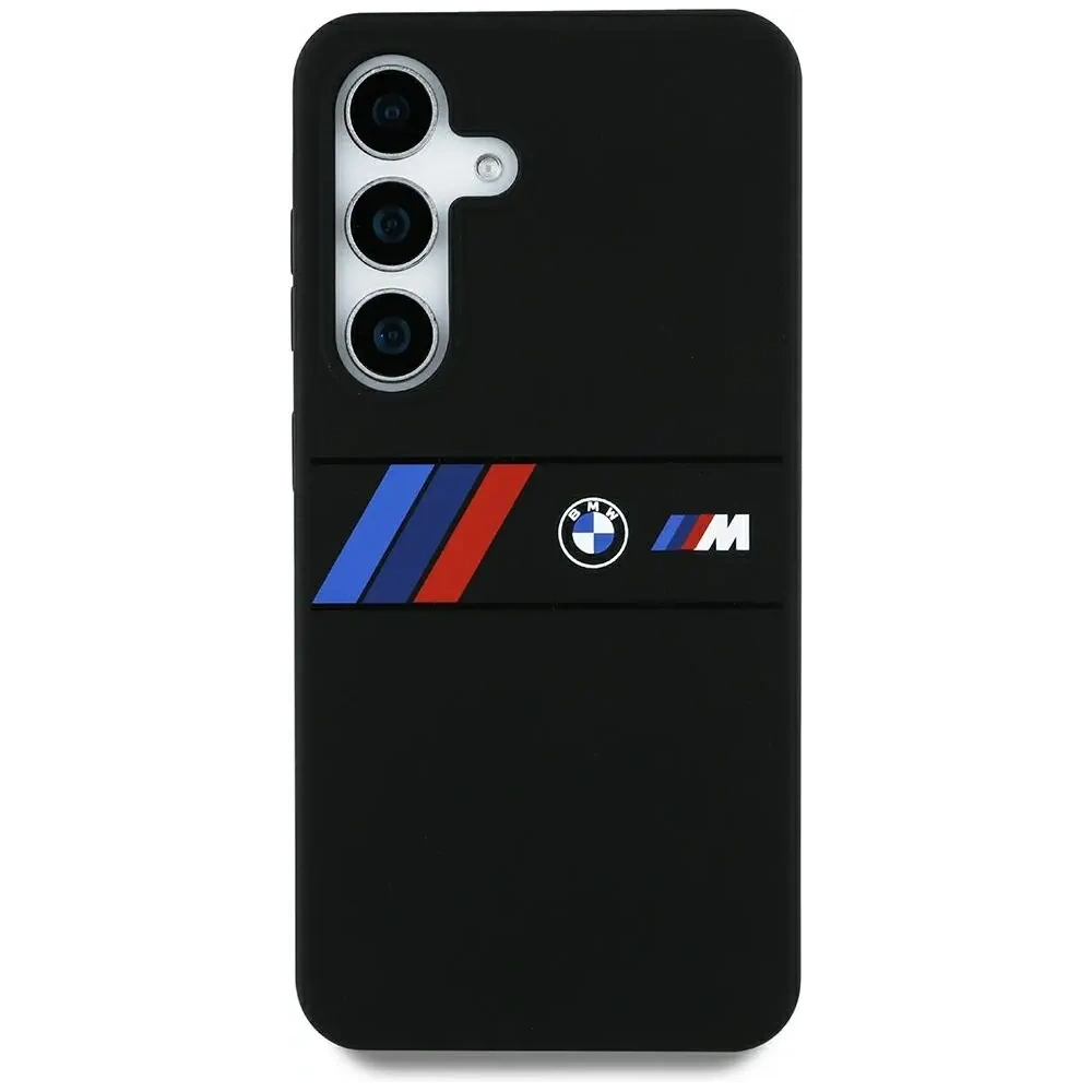 Hurtownia GSM - BMW szilikon középső trikolor csíkok MagSafe Samsung Galaxy S25 Ultra fekete - BMW811 - {ean13} - Hurt