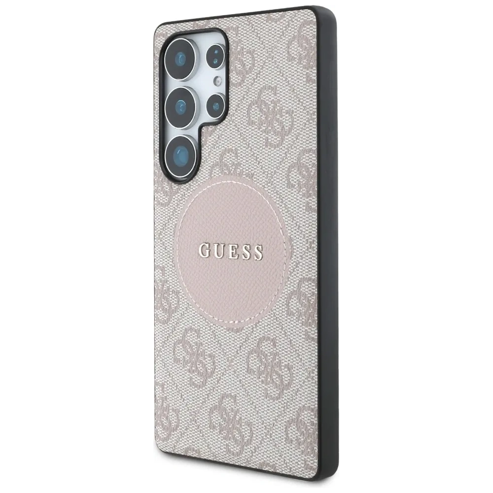 Hurtownia GSM - Etui Guess 4G Round Patch Classic Logo MagSafe pro Samsung Galaxy S25 Ultra růžové - GUE4293 - {ean13} - Hurt