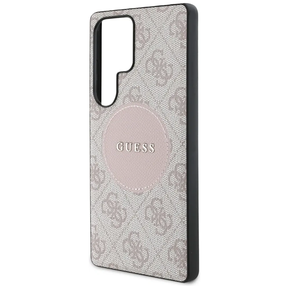 Hurtownia GSM - Etui Guess 4G Round Patch Classic Logo MagSafe pro Samsung Galaxy S25 Ultra růžové - GUE4293 - {ean13} - Hurt