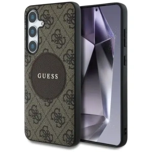 Hurtownia GSM - Guess 4G Round Patch Classic Logo MagSafe Samsung Galaxy S25+ Plus maro - GUE4294 - {ean13} - Hurt