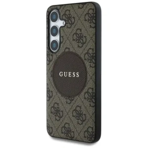 Hurtownia GSM - Guess 4G Round Patch Classic Logo MagSafe Samsung Galaxy S25+ Plus maro - GUE4294 - {ean13} - Hurt