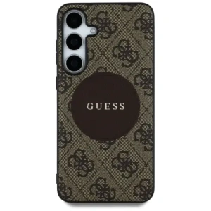 Hurtownia GSM - Guess 4G Round Patch Classic Logo MagSafe Samsung Galaxy S25+ Plus maro - GUE4294 - {ean13} - Hurt