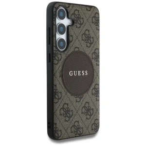 Hurtownia GSM - Guess 4G Round Patch Classic Logo MagSafe Samsung Galaxy S25+ Plus maro - GUE4294 - {ean13} - Hurt