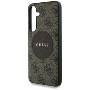 Hurtownia GSM - Guess 4G Round Patch Classic Logo MagSafe Samsung Galaxy S25+ Plus maro - GUE4294 - {ean13} - Hurt