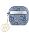 Etui Guess 4G Strass Charm do Apple AirPods 4 niebieski
