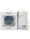 Etui Guess 4G Strass Charm do Apple AirPods 4 niebieski