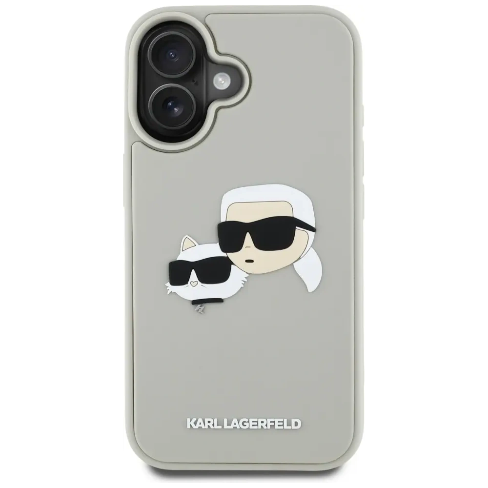 Hurtownia GSM - Karl Lagerfeld HC 3D Rubber Double Heads Apple iPhone 16 bej - KLD21889 - {ean13} - Hurt