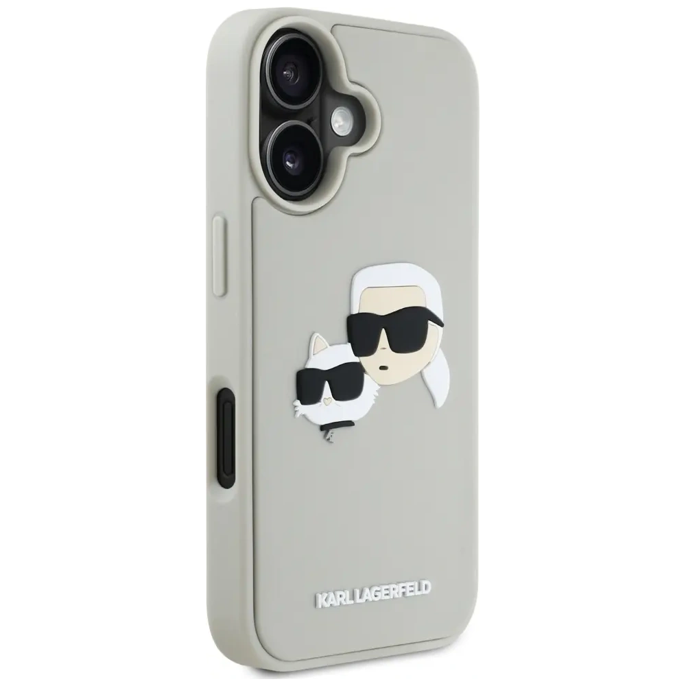 Hurtownia GSM - Karl Lagerfeld HC 3D Rubber Double Heads Apple iPhone 16 bej - KLD21889 - {ean13} - Hurt
