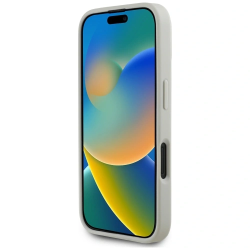 Etui Karl Lagerfeld HC 3D Rubber Double Heads do Apple iPhone 16 beżowy