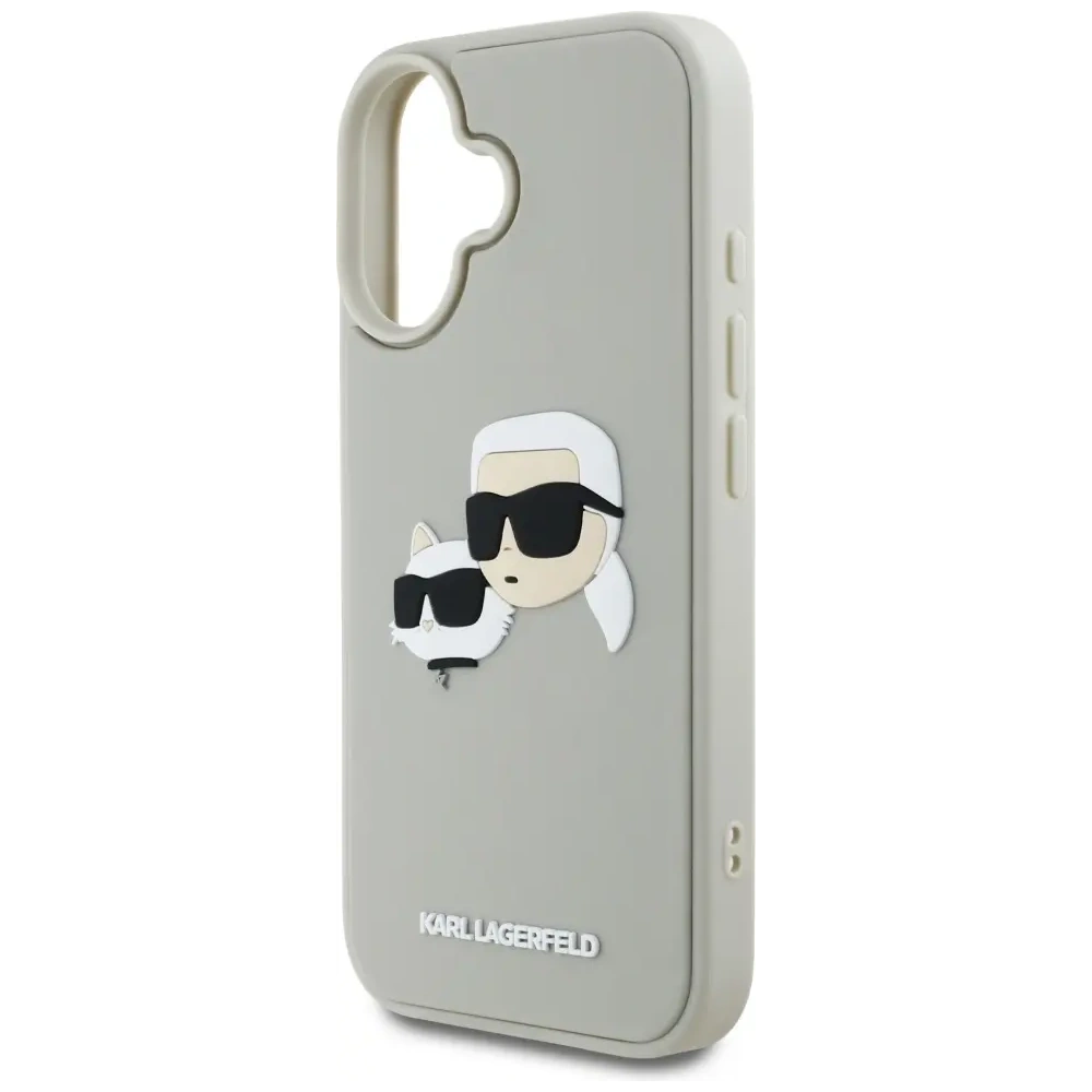 Hurtownia GSM - Karl Lagerfeld HC 3D Rubber Double Heads Apple iPhone 16 bej - KLD21889 - {ean13} - Hurt