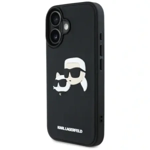 Hurtownia GSM - Karl Lagerfeld HC 3D Rubber Double Heads Apple iPhone 16 negru - KLD21890 - {ean13} - Hurt