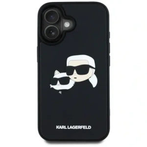 Hurtownia GSM - Karl Lagerfeld HC 3D Rubber Double Heads Apple iPhone 16 negru - KLD21890 - {ean13} - Hurt