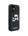 Wholesale Karl Lagerfeld HC 3D Rubber Double Heads Apple iPhone 16 black - KLD21890 - {ean13} - Hurt