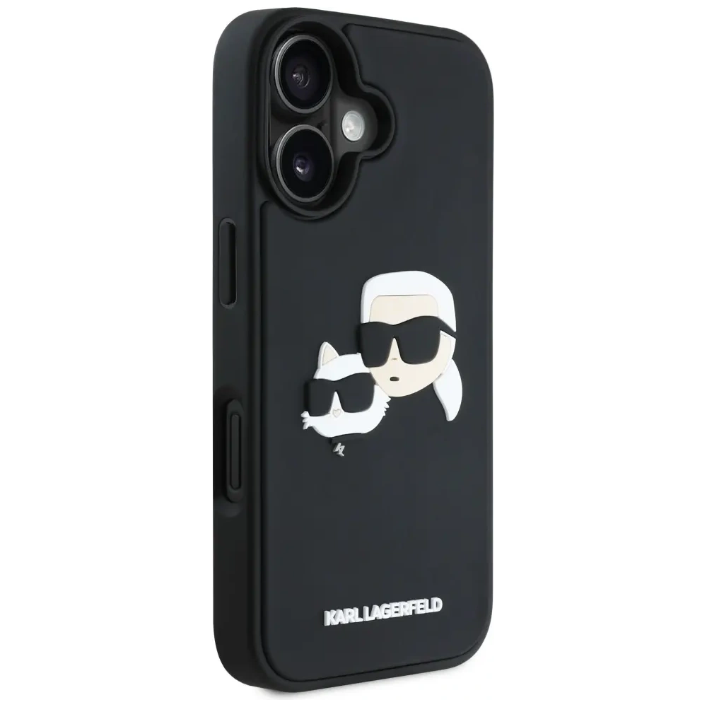 Hurtownia GSM - Karl Lagerfeld HC 3D Rubber Double Heads Apple iPhone 16 negru - KLD21890 - {ean13} - Hurt
