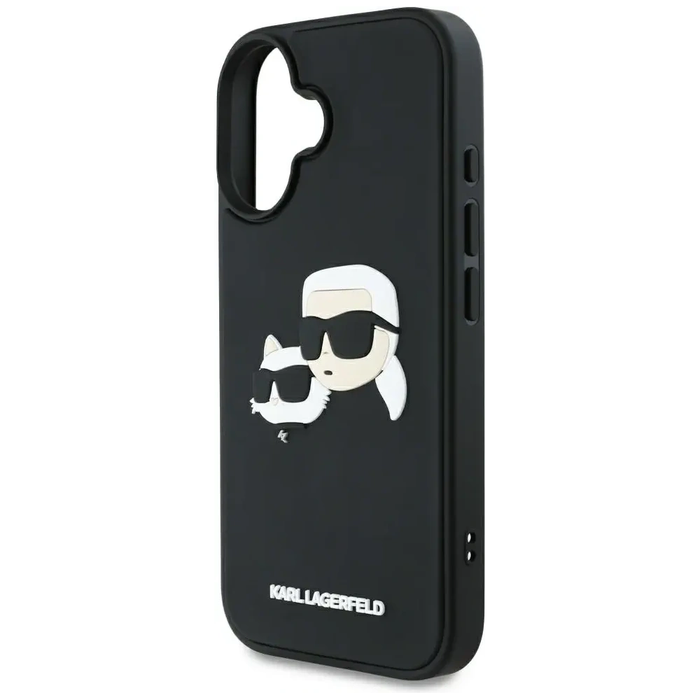 Hurtownia GSM - Karl Lagerfeld HC 3D Rubber Double Heads Apple iPhone 16 negru - KLD21890 - {ean13} - Hurt