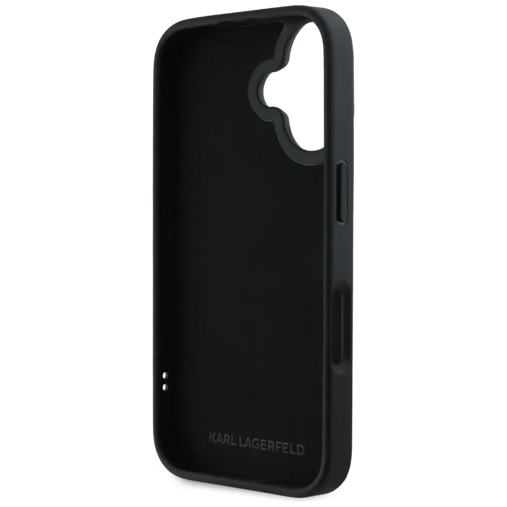 Hurtownia GSM - Karl Lagerfeld HC 3D Rubber Double Heads Apple iPhone 16 negru - KLD21890 - {ean13} - Hurt