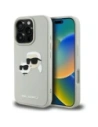 Etui Karl Lagerfeld HC 3D Rubber Double Heads do Apple iPhone 16 Pro béžový