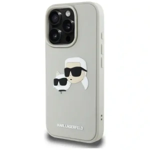 Hurtownia GSM - Etui Karl Lagerfeld HC 3D Rubber Double Heads do Apple iPhone 16 Pro béžový - KLD21891 - {ean13} - Hurt