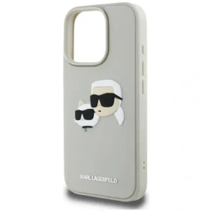 Hurtownia GSM - Etui Karl Lagerfeld HC 3D Rubber Double Heads do Apple iPhone 16 Pro béžový - KLD21891 - {ean13} - Hurt