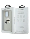 Hurtownia GSM - Karl Lagerfeld HC 3D Gumi Dupla Fej Apple iPhone 16 Pro bézs - KLD21891 - {ean13} - Hurt
