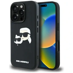 Hurtownia GSM - Etui Karl Lagerfeld HC 3D Rubber Double Heads do Apple iPhone 16 Pro černé - KLD21892 - {ean13} - Hurt