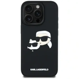 Hurtownia GSM - Etui Karl Lagerfeld HC 3D Rubber Double Heads do Apple iPhone 16 Pro černé - KLD21892 - {ean13} - Hurt
