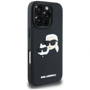 Hurtownia GSM - Etui Karl Lagerfeld HC 3D Rubber Double Heads do Apple iPhone 16 Pro černé - KLD21892 - {ean13} - Hurt