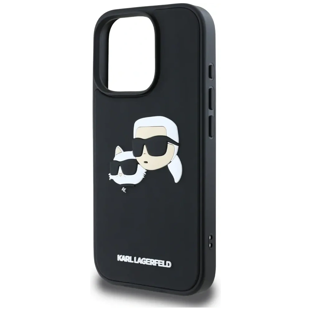Hurtownia GSM - Etui Karl Lagerfeld HC 3D Rubber Double Heads do Apple iPhone 16 Pro černé - KLD21892 - {ean13} - Hurt