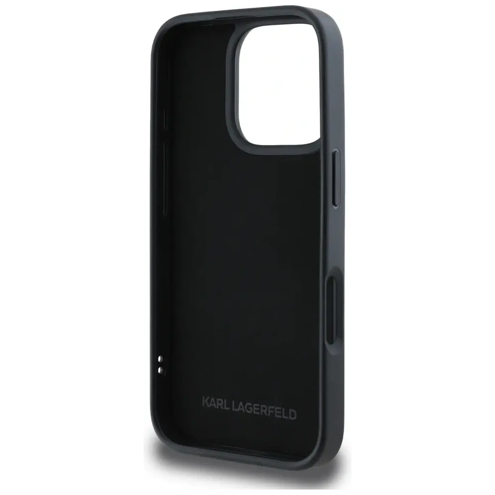 Hurtownia GSM - Etui Karl Lagerfeld HC 3D Rubber Double Heads do Apple iPhone 16 Pro černé - KLD21892 - {ean13} - Hurt