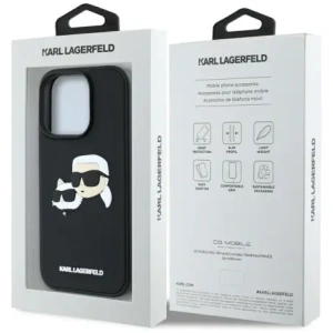 Hurtownia GSM - Etui Karl Lagerfeld HC 3D Rubber Double Heads do Apple iPhone 16 Pro černé - KLD21892 - {ean13} - Hurt
