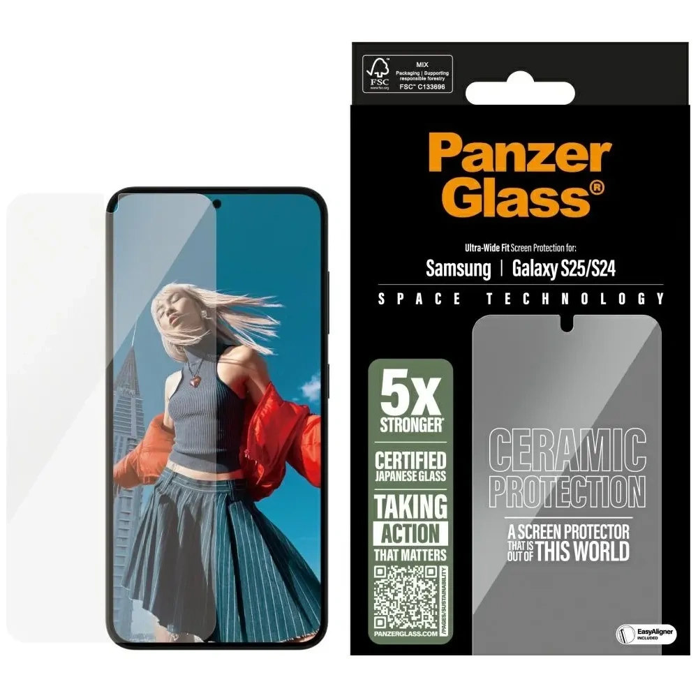 Wholesale PanzerGlass Ultra-Wide Fit Samsung Galaxy S25 ceramic - PZG798 - {ean13} - Hurt