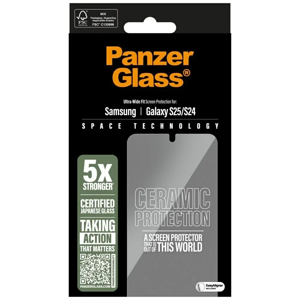 Wholesale PanzerGlass Ultra-Wide Fit Samsung Galaxy S25 ceramic - PZG798 - {ean13} - Hurt