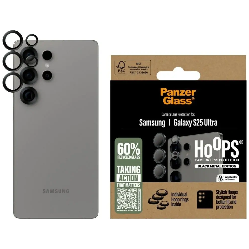 Wholesale PanzerGlass Hoops Lens Protector Samsung Galaxy S25 Ultra black - PZG803 - {ean13} - Hurt