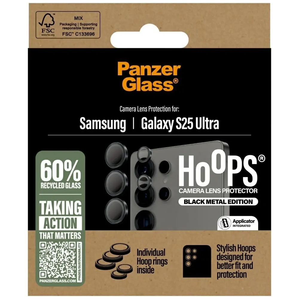Wholesale PanzerGlass Hoops Lens Protector Samsung Galaxy S25 Ultra black - PZG803 - {ean13} - Hurt