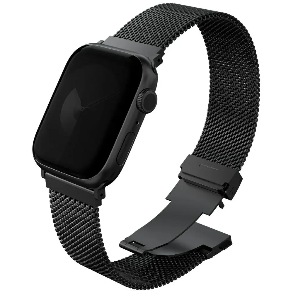 Hurtownia GSM - Pasek UNIQ Dante Pro do Apple Watch 42/41/40mm Stainless Steel grafitowy czarny - UNIQ1452 - {ean13} - Hurt