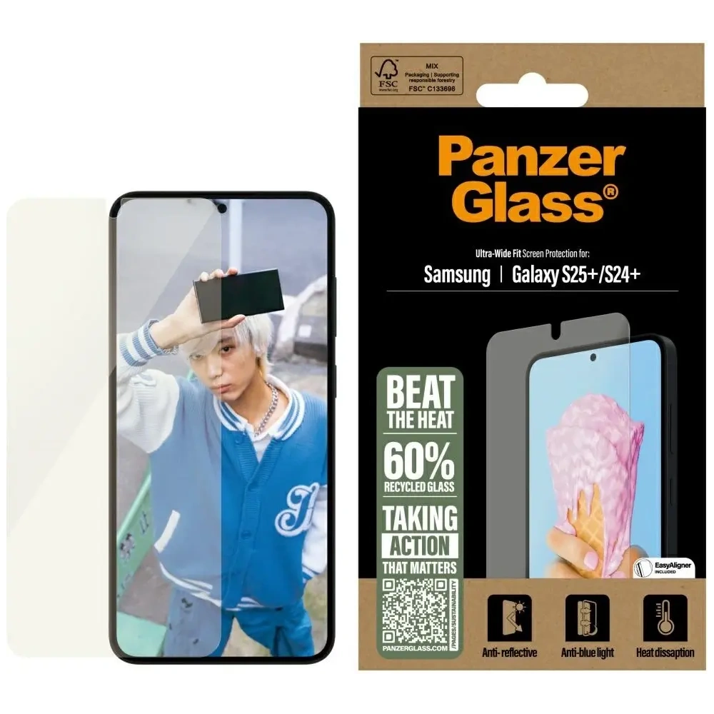 Hurtownia GSM - PanzerGlass Teljes körű Ultra-Széles Fit Samsung Galaxy S25+ Plus - PZG811 - {ean13} - Hurt