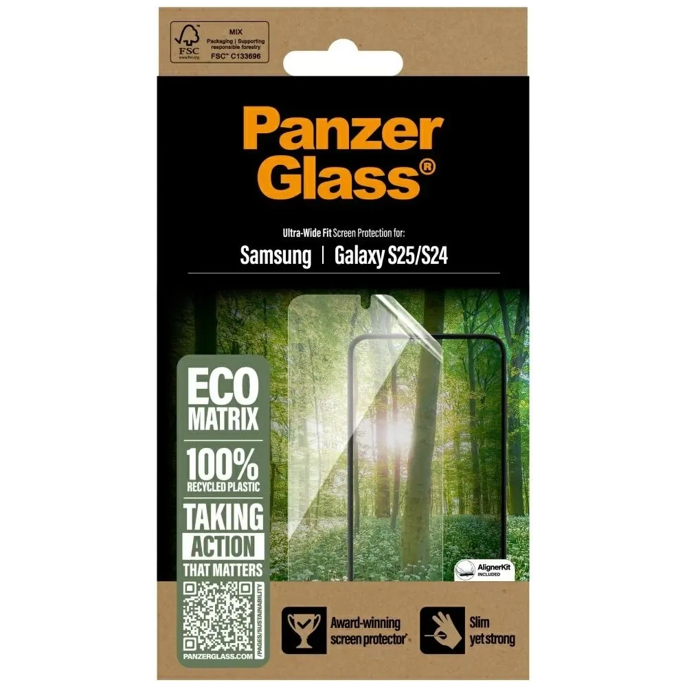 Hurtownia GSM - PanzerGlass Eco Matrix Ultra-Wide Fit Samsung Galaxy S25 - PZG812 - {ean13} - Hurt
