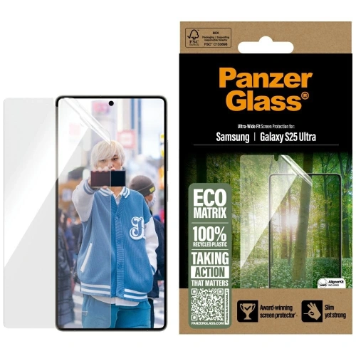 Szkło hartowane PanzerGlass Eco Matrix Ultra-Wide Fit do Samsung Galaxy S25 Ultra