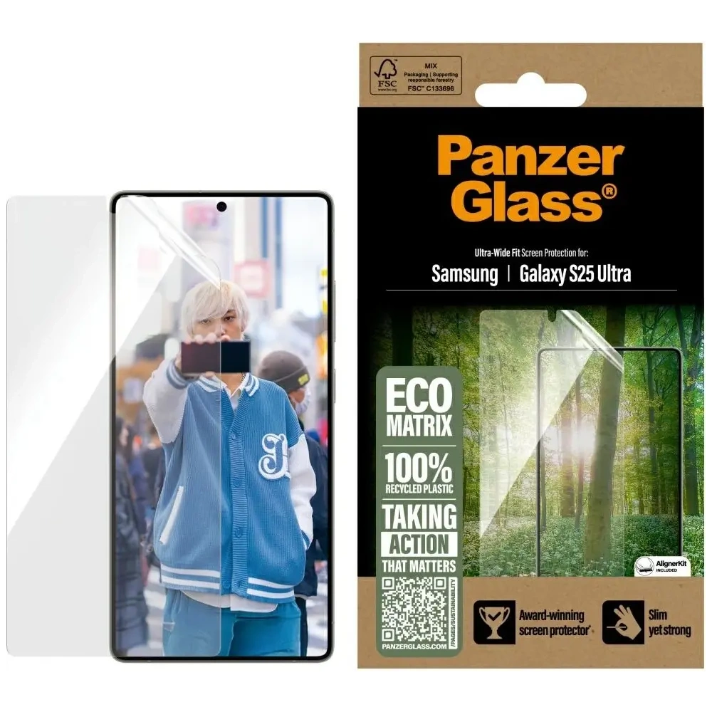 Hurtownia GSM - Szkło hartowane PanzerGlass Eco Matrix Ultra-Wide Fit do Samsung Galaxy S25 Ultra - PZG813 - {ean13} - Hurt