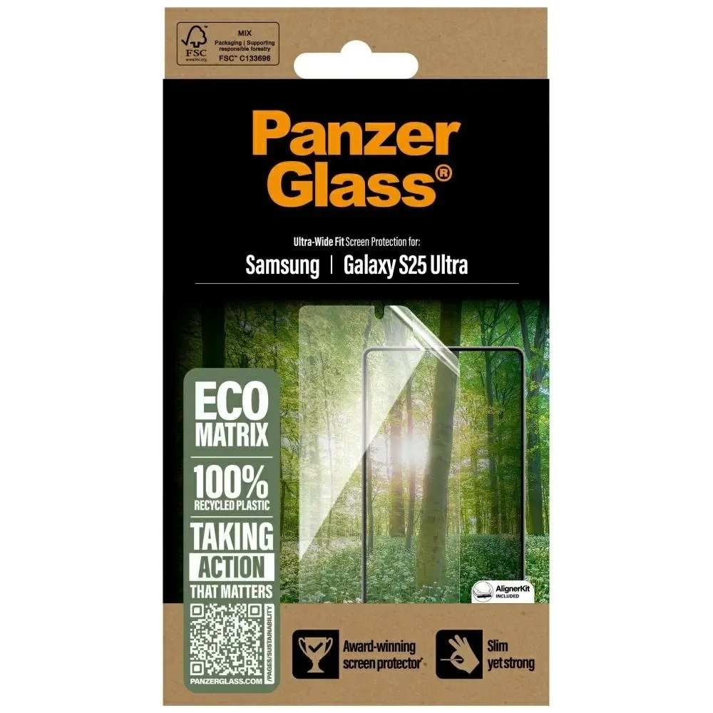 Hurtownia GSM - Tvrzené sklo PanzerGlass Eco Matrix Ultra-Wide Fit pro Samsung Galaxy S25 Ultra - PZG813 - {ean13} - Hurt