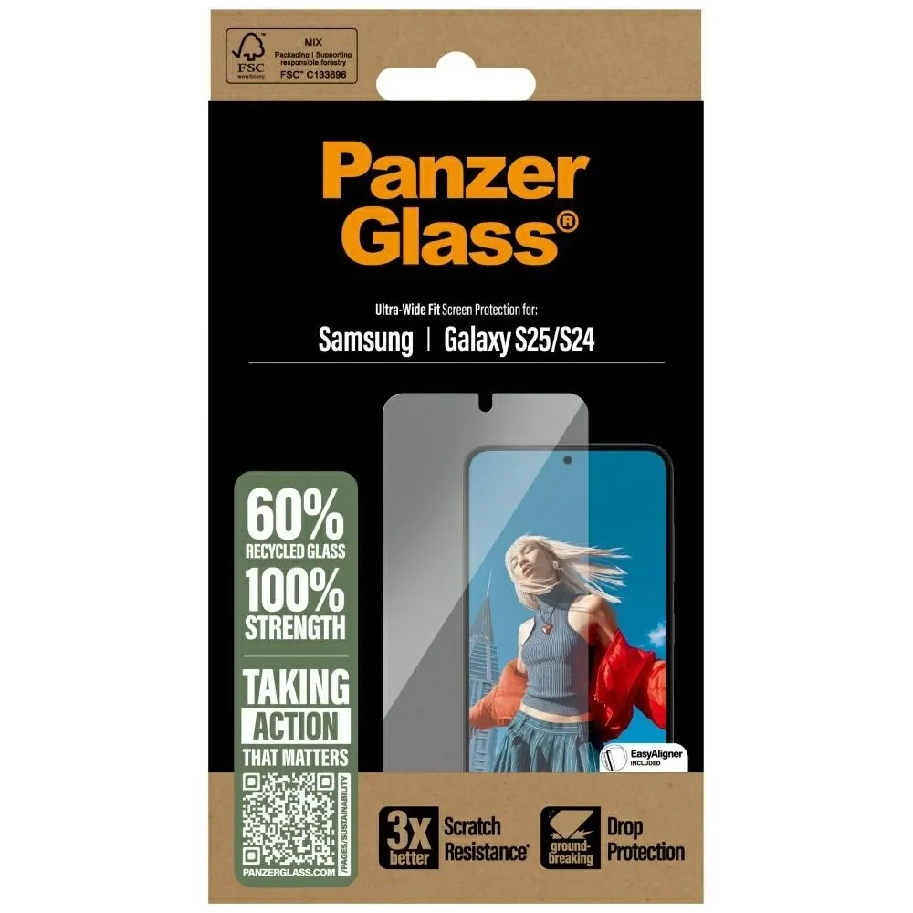 Hurtownia GSM - PanzerGlass Ultra-Wide Fit Samsung Galaxy S25 - PZG815 - {ean13} - Hurt