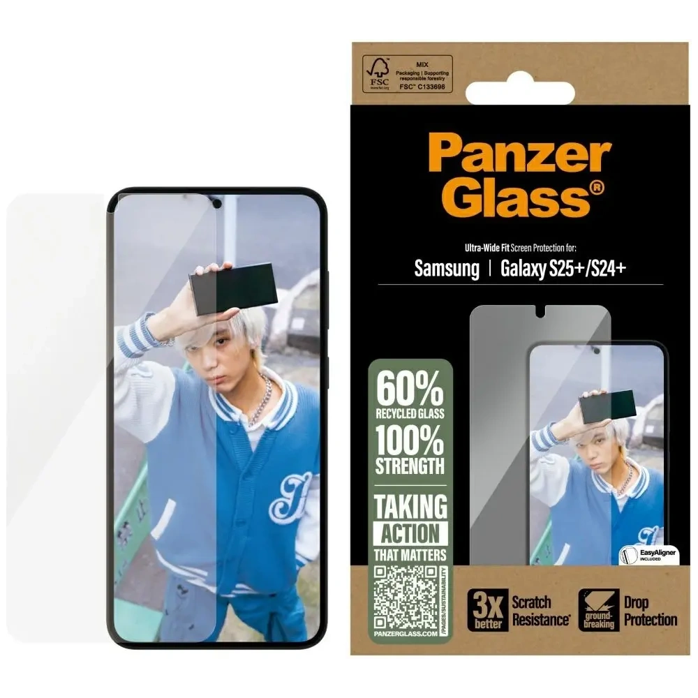 Hurtownia GSM - PanzerGlass Ultra-Wide Fit Samsung Galaxy S25+ Plus - PZG817 - {ean13} - Hurt