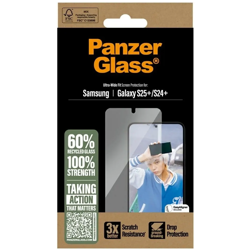 Hurtownia GSM - PanzerGlass Ultra-Wide Fit Samsung Galaxy S25+ Plus - PZG817 - {ean13} - Hurt